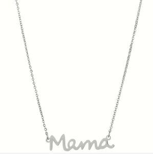 18k gold Plated Stainless steel mama letter necklace